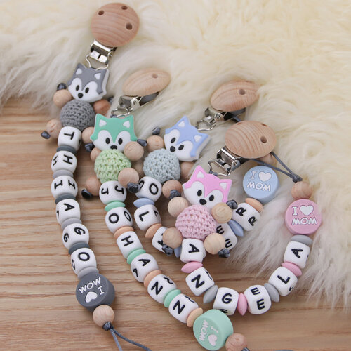 Personalized pacifiers fox baby